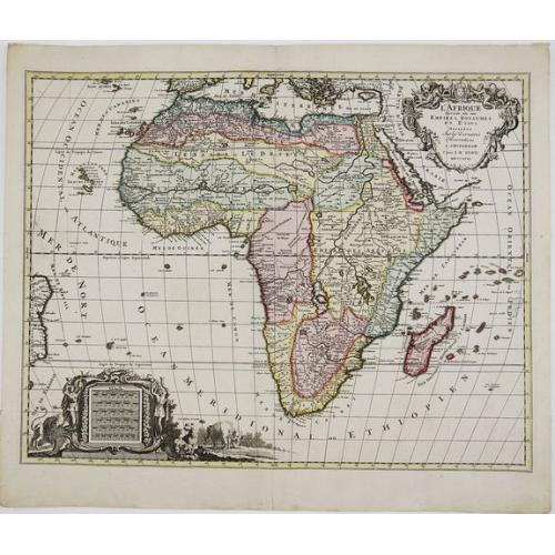 Old map image download for L'Afrique Divisee en Ses Empires, Royaumes, et Etats, Dressees. . .