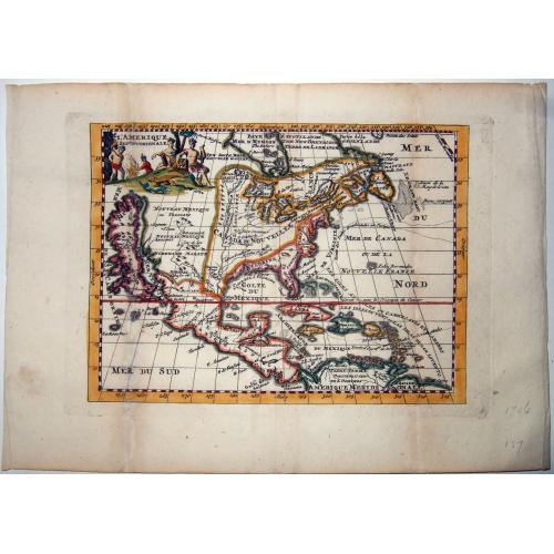 Old map image download for L'AMERIQUE SEPTENTRIONALE.[California island]