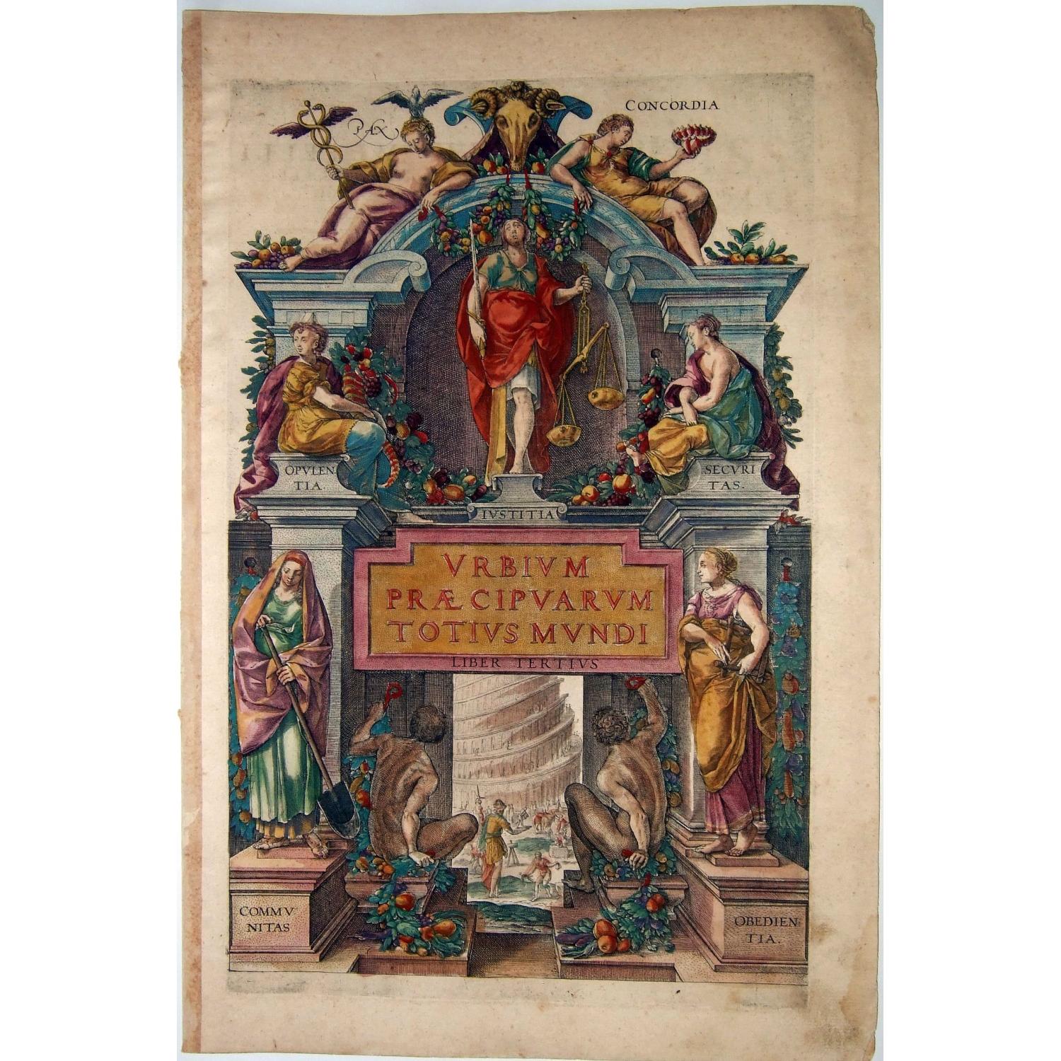 URBIBUM PRAECIPUARUM TOTIUS MUNDI, LIBER TERTIUS [TITLE PAGE,VOL.3].