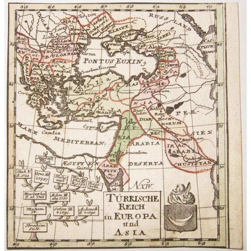 TURKISCHE REICH in EUROPA und ASIA.