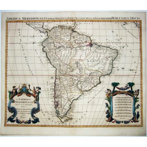 Old map image download for L'Amerique Meridionale Divisee en ses Principales Parties. . .