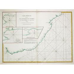 Carte Reduite de la Cote meridionale d' Afrique, depuis La Baye de Saldagne jusqu'au Cap des Courans.