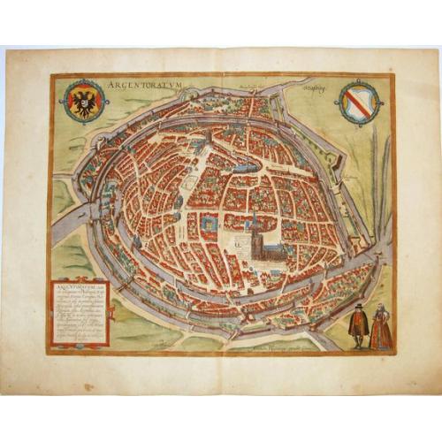 Old map image download for STRASBOURG, Argentoratum, cuius ob antiquitatem Ptolemeus, ...