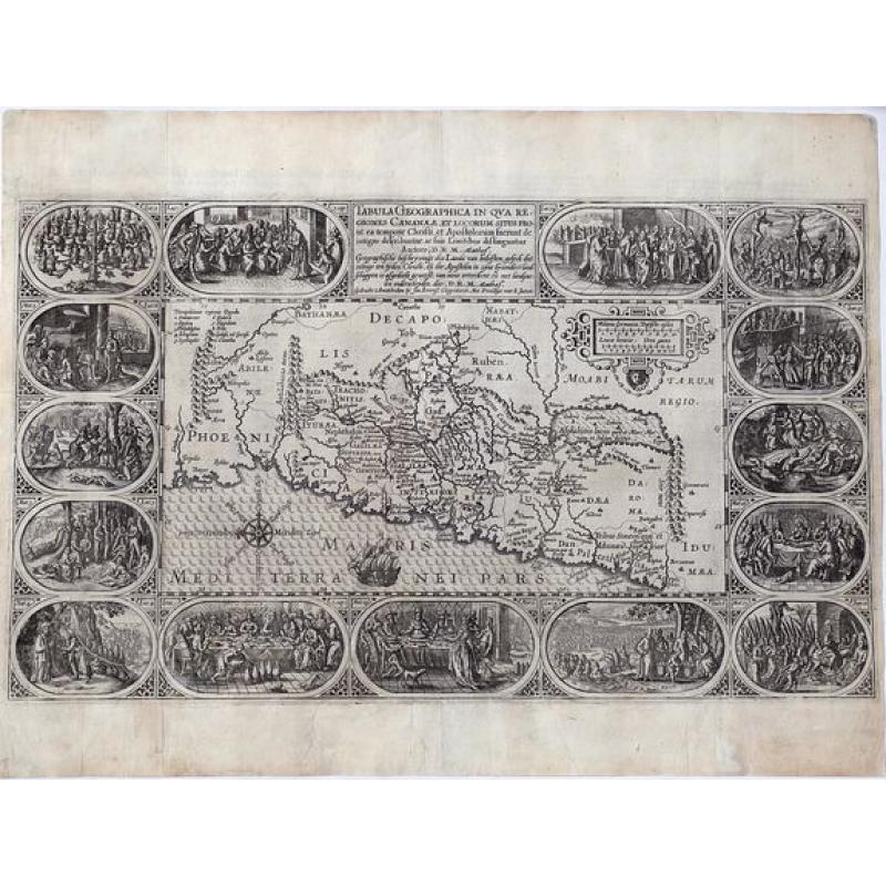 Tabula Geographica in qua Regiones Cananaeae, et Locorum Situs Prout ea Tempore Christi. . .