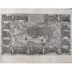 Tabula geographica in qua omnes regiones, urbes, oppida, et loca describuntur, ....