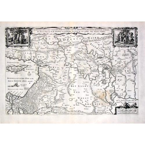 Old map image download for De Gelegenheyt van 't Paradys en 't Landt Canaan.
