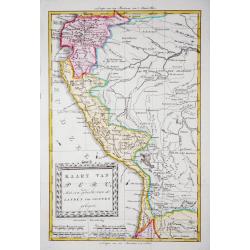 [Lot of 8 maps] Kaart van Peru, Met een gedeelte van de Landen ten oosten gelegen.