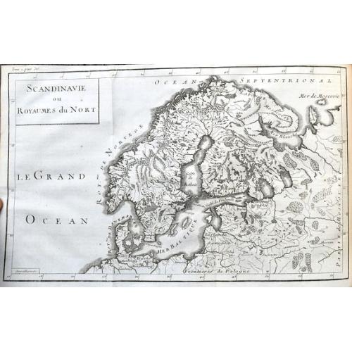 Old map image download for Scandinavie ou Royaumes du Nort.