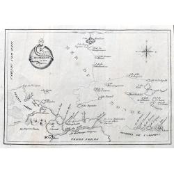 Carte du Voyage Sur la Mer du Monde.