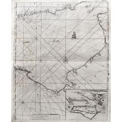 [sea-chart of the Channel between England and France]