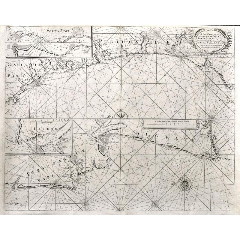 A Sea Chart of part of the Coasts of Gallisia and Portugall from Capo do Finisterre...