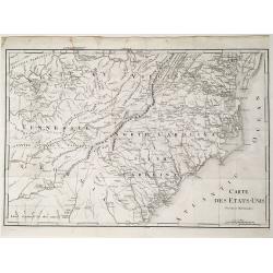 Carte des États-Unis, Provinces Méridionales.