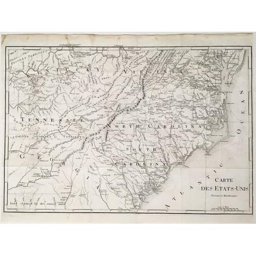 Old map image download for Carte des États-Unis, Provinces Méridionales.