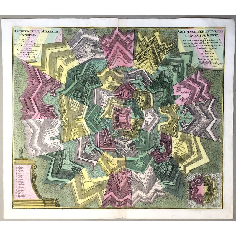 Vollständiger Entwurff der Ingenieurs Kunst oder auf einem Anblick vorgestellter prospect der heut zu tag gebraeuchlichen Forifications Art . . .