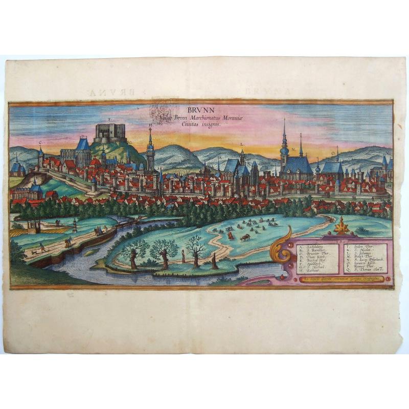 Brno, Moravia,- Brunn Vulgo Brinn Marchionatus Moraviae Civitas insignis.