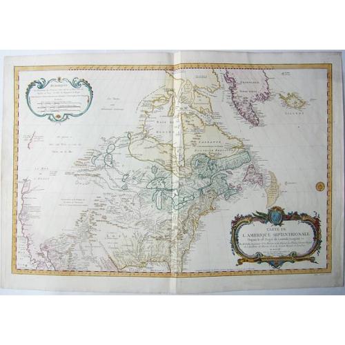 Old map image download for CARTE DE L'AMERIQUE SEPTENTRIONALE, Depuis le 28 Degre...[Sea of the West]
