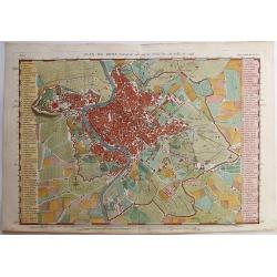 PLAN DE ROME, Extrait de celui qui fut Publie par J.B.NOLLI, 1748.