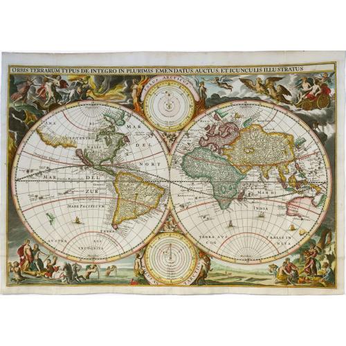 Old map image download for ORBIS TERRARUM TYPUS DE INTEGRO IN PLURIMIS EMENDATUS, AUCTUS, ET ICUNCULIS ILLUSTRATUS