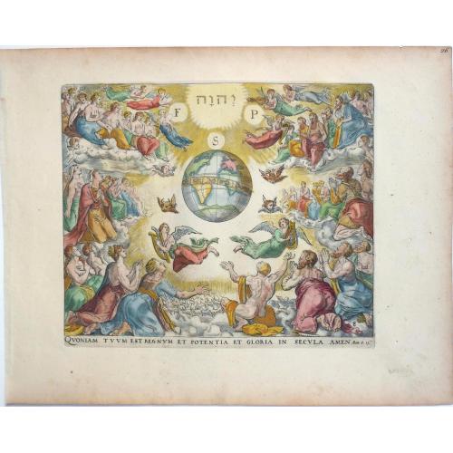 Old map image download for QUONIAM TUUM EST REGNUM ET POTENTIA ET GLORIA IN SECULA AMEN