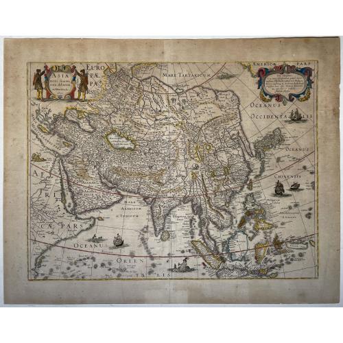 Old map image download for Asia recens summa cura delineata