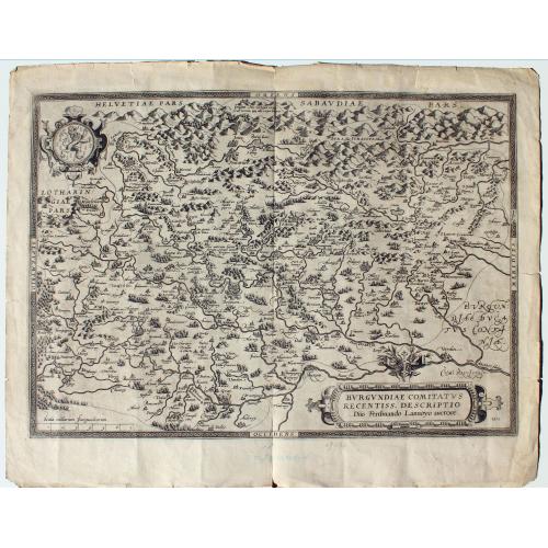 Burgundiae Comitatus Recentiss. Descriptio Dno Ferdinando Lannoyo auctore