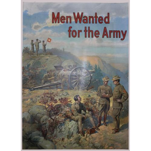 MICHAEL P. WHELAN MEN WANTED FOR THE ARMY. Circa. 1910