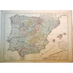 Karte von Spanien nach der neuen Karte von Lopez …..