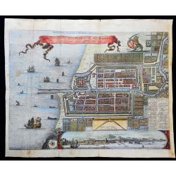 Plan de la Ville…de Batavia / Ware afbeeldinge wegens het Casteel ende Stadt Batavia gelegen opt groot Eylant Java