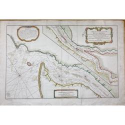 [Lot of 5 maps of the mouth of the Gironde river] Carte des Entrees et Cours de la Gironde
