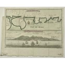 [Lot of 14 maps] Carte Generale de la Coste de la Guinée. Plus a map of the Gulf of Guinea on 2 sheets by Rigobert Bonne and 6 other maps of the Gulf of Guinea
