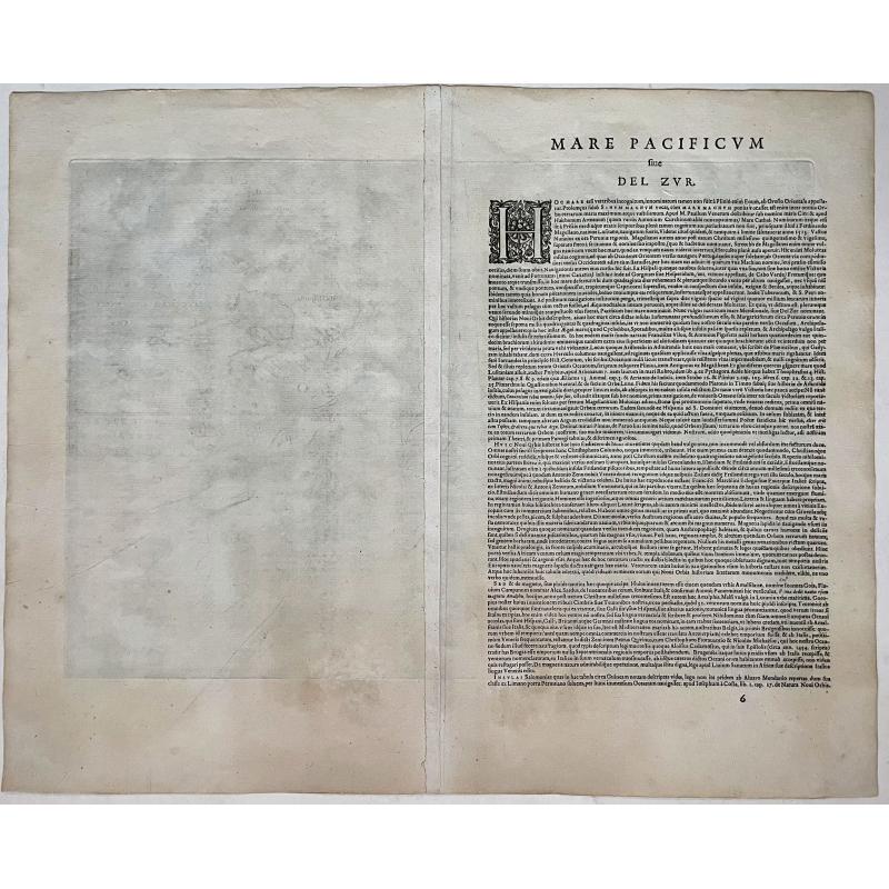 Maris Pacifici, (quod vulgo Mar del Zur) ...