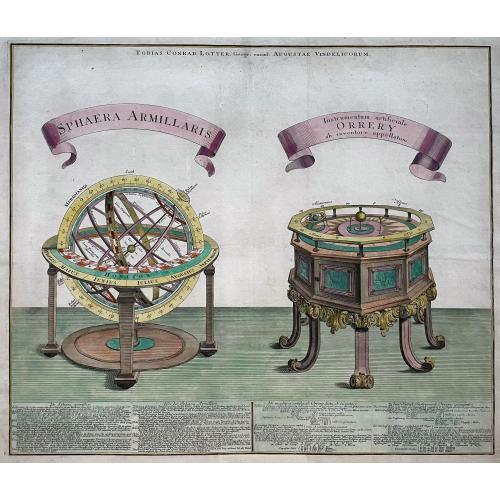 Sphaera Armillaris / Instrumentum artificiale Orrery ab inventore appellatum