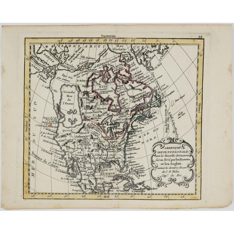 Amerique Septentrionale avec les Nouvelles Découvertes