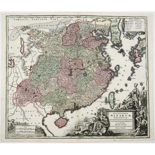 Opulentissimum Sinarum Imperium juxta Recentissimam Delineationem in suas Provincias Disterminatum