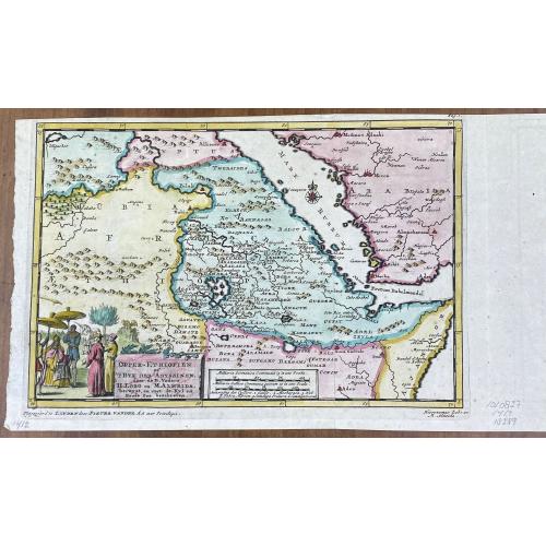 Old map image download for [Lot of 5 maps of the eastern Mediterranean and the Red Sea]