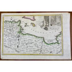 [Lot of 5 maps of the eastern Mediterranean and the Red Sea]