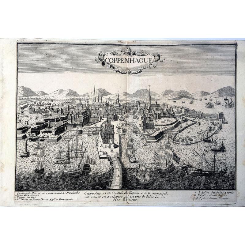 Coppenhague Ville Capitale du Royaume de Danemarck est située en Zeelande qui est une des Isles de la Mer BALTIQUE