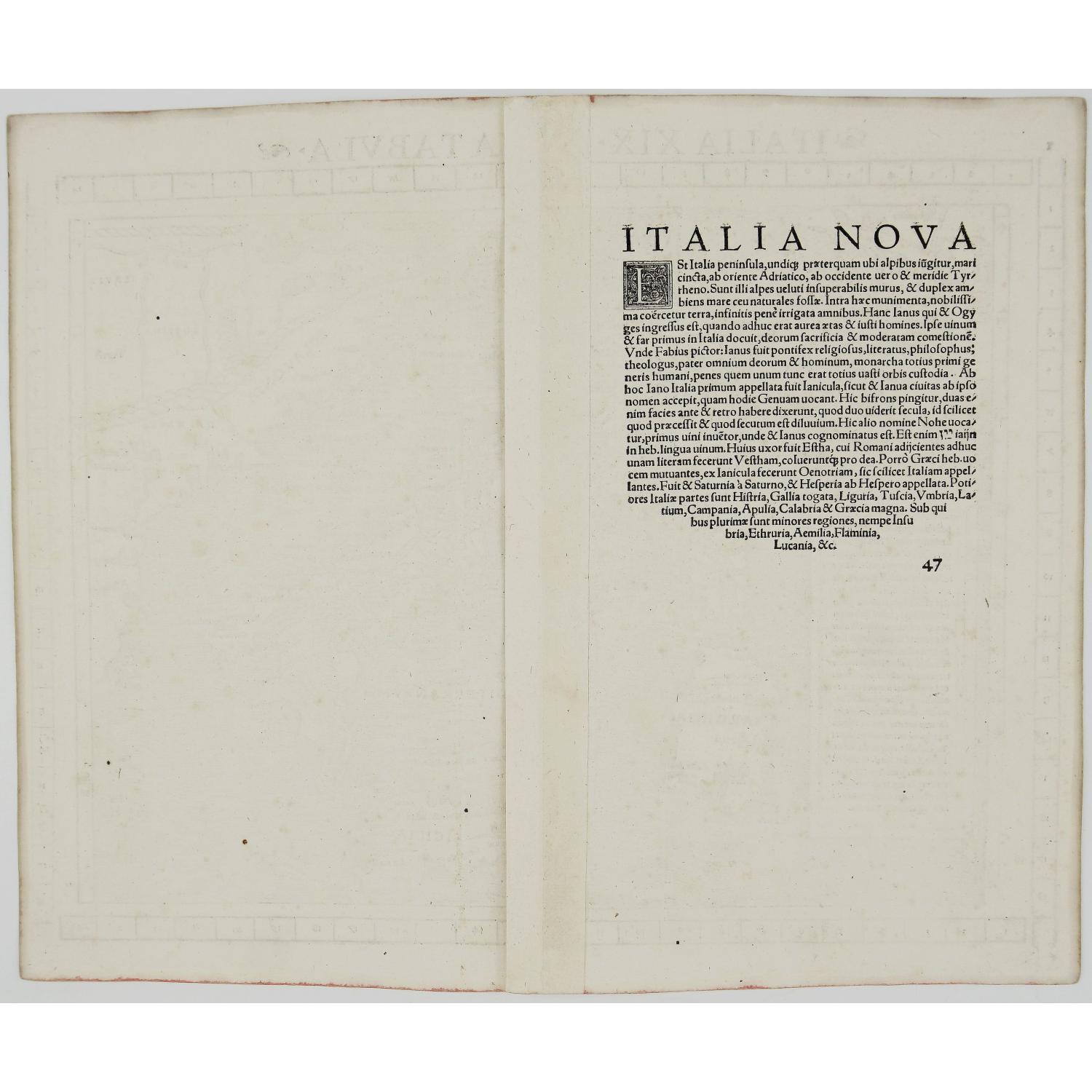 Italia XIX Nova Tabula