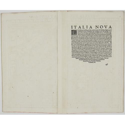 Old map image download for Italia XIX Nova Tabula