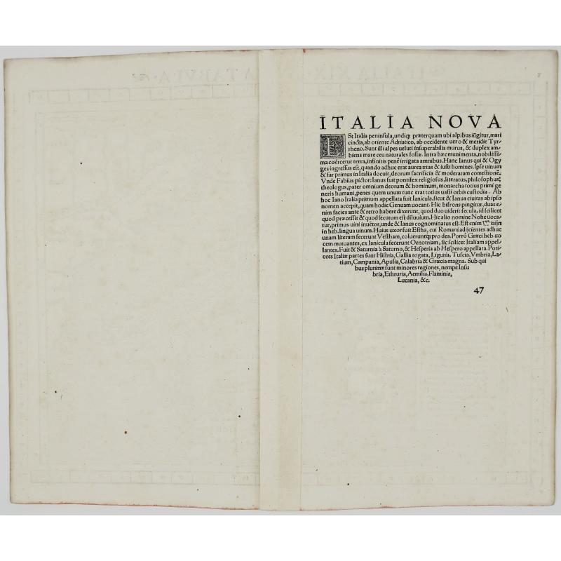Italia XIX Nova Tabula