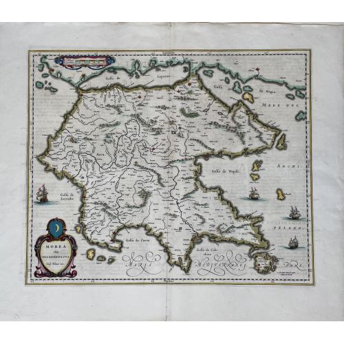 Old map image download for Morea olim Peloponnesus