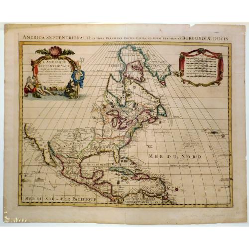 Old map image download for L'Amerique Septentrionale Dressee sur les Observations de Mrs. de l'Academie Royale des Sciences