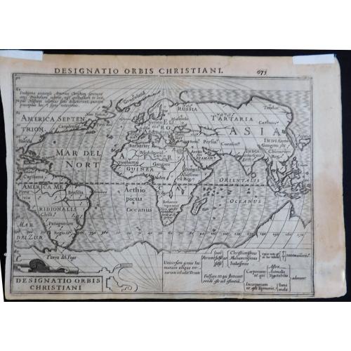 Old map image download for Designatio Orbis Christiani