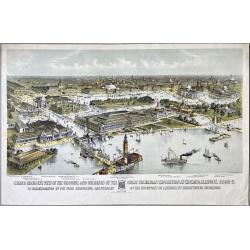 Grand Birds-Eye View of the Grounds and Buildings of the Great Columbian Exposition at Chicago, Illinois, 1892-3.