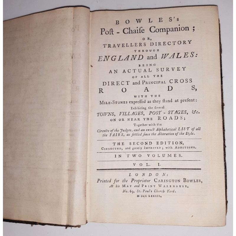 Bowles's Post Chaise Companion; or, Travellers Directory through England and Wales …
