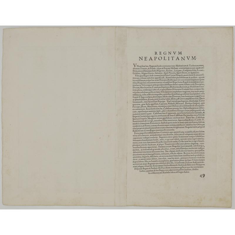Regni Neapolitani verissima…