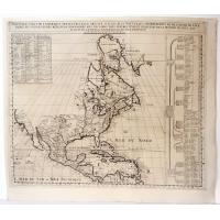 Nouvelle carte de l’Amerique Septentrionale …, Chatelain, 1713