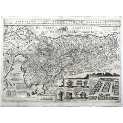 A set of four Dancker Danckerts Bible maps
