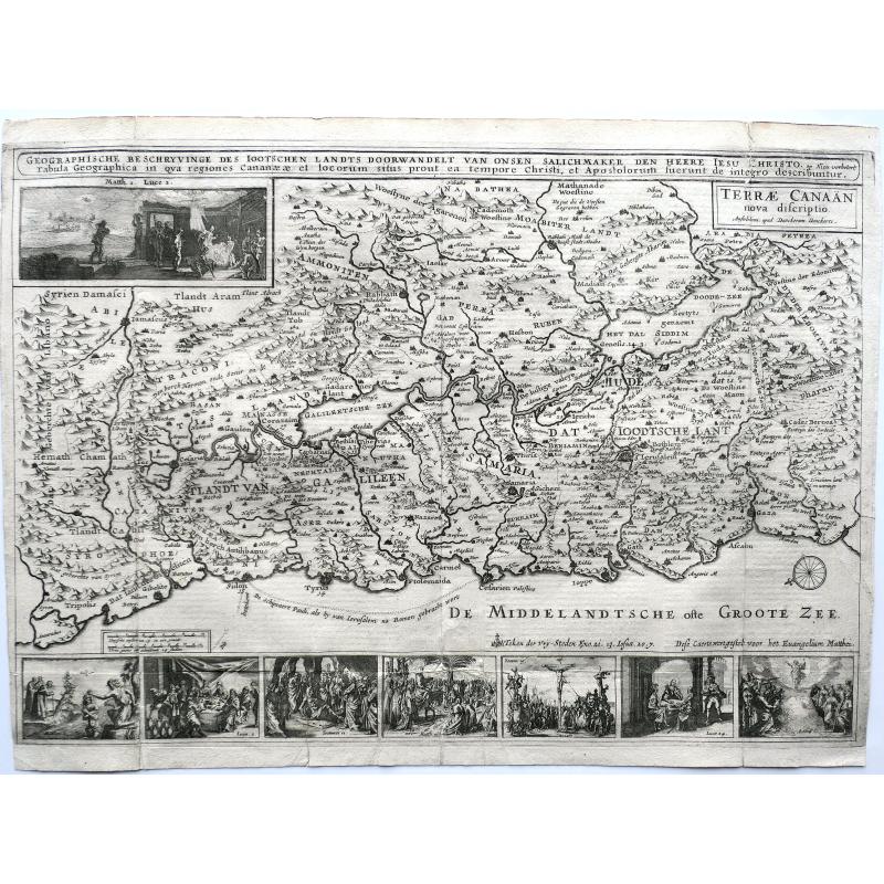 A set of four Dancker Danckerts Bible maps