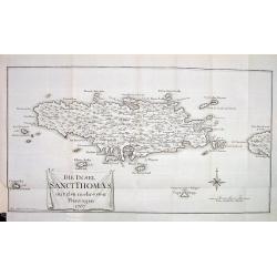 DIE INSEL SANCT THOMAS mit den mehresten Plantagen 1767 